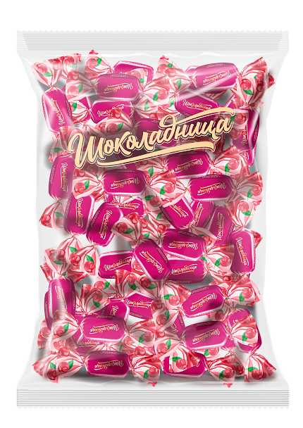 Конфеты желейные с вишневой начинкой в молочной шоколадной глазури «Шоколадница», 1000 г